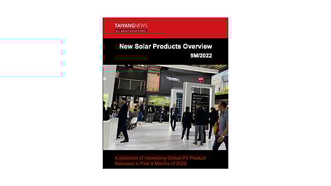 New Solar Products Overview 9M/2022
