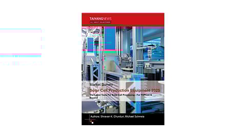 TaiyangNews Market Survey on Solar Cell Production Equipment 2025 