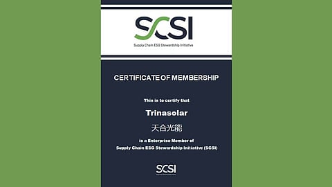 Trinasolar joins SCSI