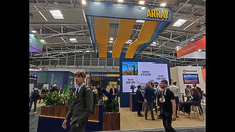 ARRAY Technologies booth at Intersolar Europe 2025.