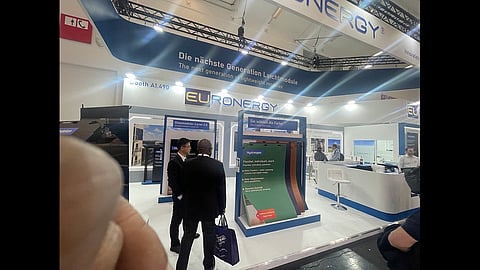 Euronergy's booth at Intersolar Europe 2025.