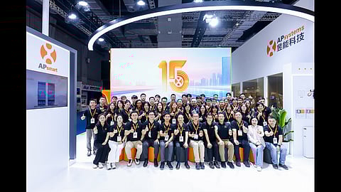 APsystem's booth at SNEC 2025.