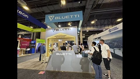 BLUETTI's stall at RE+ 2025.