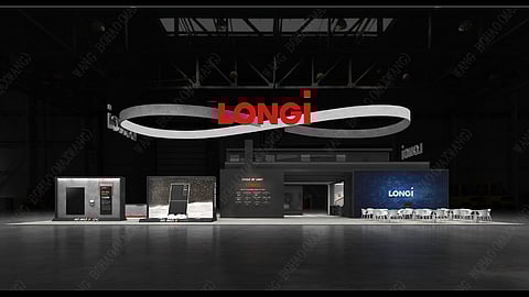 LONGi's booth at RE+ 2025.
