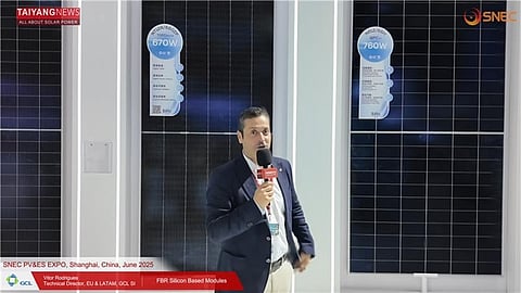 GCL SI introduces SiRo modules at SNEC 2025