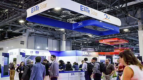 EliTe Solar's booth at RE+ 2025.