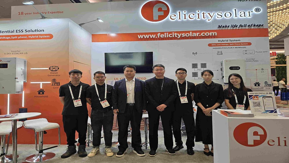 Felicitysolar Displays Hybrid Inverters & Batteries At RE+ 2025