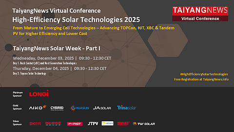 Dec 3 - 4 : High-Efficiency Solar Technologies 2025 Part I