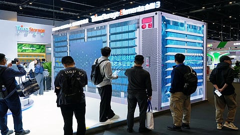 Trina's BESS at the exhibition.