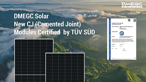 DMEGC Solar's TUV SUD certified module.
