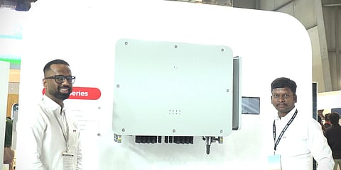 GoodWe's string inverter at REI 2025.