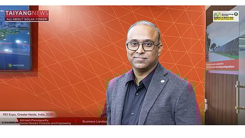 Abhilash Pamulaparthi, Senior Director - Products and Engineering of Nextpower, highlighted the company’s manufacturing and R&D capabilities in India. (Photo Credit: Nextpower)