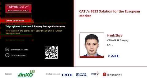 CATL TaiyangNews Virtual Conference Inverters and Battery Storage
