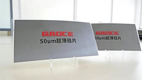 Gaoce rolls out 50 µm ultra-thin wafers