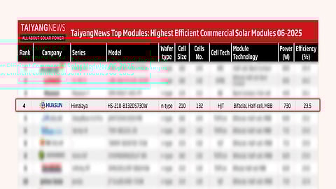Top Companies By Module Power Ratings