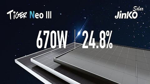 JinkoSolar's Tiger Neo 3.0 module.