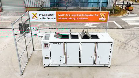 SolaX Power's test setup.