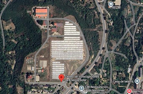 Figure 1: A screen-grab from Google Maps showing a utility-scale solar park in Cuba. 