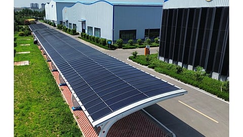 Solar-powered car park