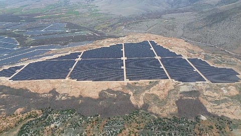 Solar power plant in Greece