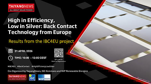 April 21, 2026: High in Efficiency, Low In Silver: Back Contact Technology From Europe
