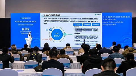 Jinko ESS introduces its VPP platform at ESIE 2026, integrating distributed energy resources through a cloud-based architecture. (Photo Credit: Jinko ESS)