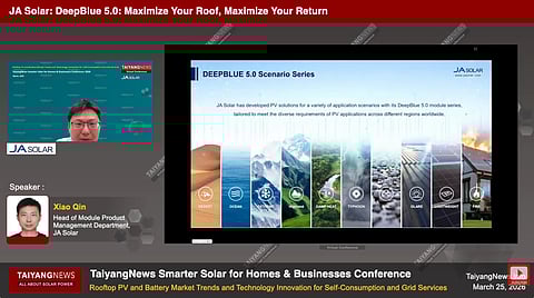 JA Solar’s DeepBlue 5.0 platform combines module design changes with application-driven performance improvements. 