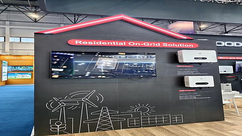 GoodWe's booth at the Solar Uzbekistan 2026.