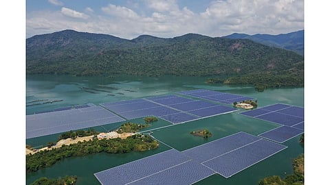 Floating solar power