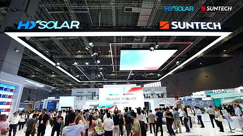Suntech showcased its Ultra T 3.0 quarter-cut module, along with utility-scale and residential n-type TOPCon products and SunStorage energy storage solutions at SNEC PV+ 2026.