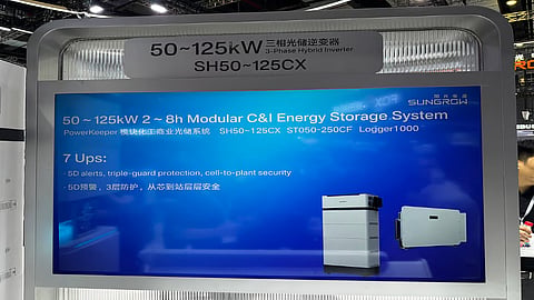 Sungrow's C&I hybrid storage system.
