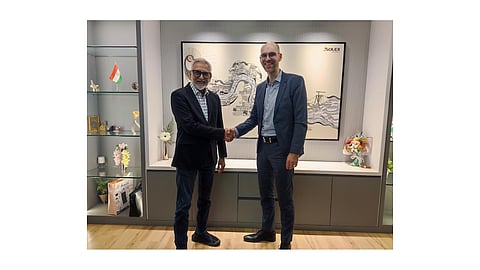 Chetan Shah of Solex with Michael Schmela of TN