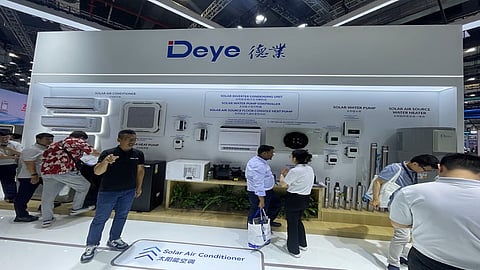 Deye's booth at SNEC 2026.
