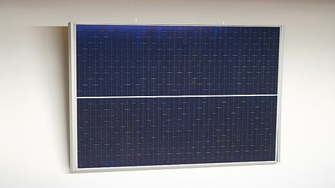 Fraunhofer's latest rooftop shingled tandem module.