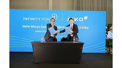 AIKO will supply PV modules for Egypt’s 1.2 GW Nefer Menya solar project, which includes 600 MWh of battery. 