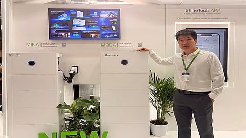 Growatt's All-In-One ESS at Intersolar. 