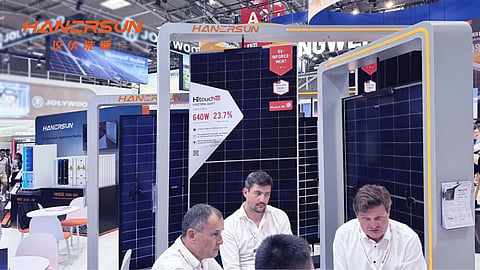 Hanersun highlighted its flagship HITOUCH 6N module for utility-scale applications at Intersolar Europe 2026. 