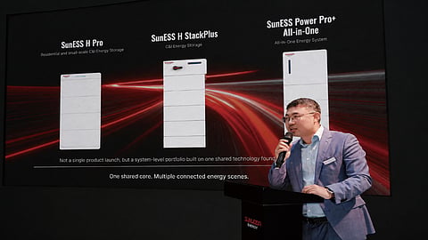 Sunwoda's launch event during Intersolar.