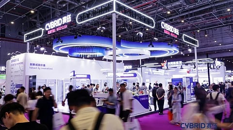Cybrid presented polymer material solutions for photovoltaic modules and battery energy storage applications at SNEC 2026. (Photo Credit: Cybrid)
