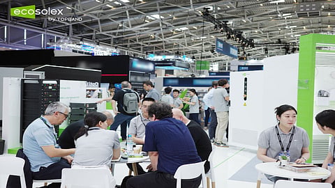 Ecosolex's booth at Intersolar.