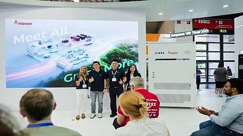 Ampce's stall at Intersolar.