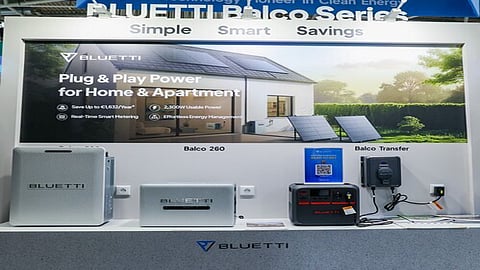 BLUETTI's showcases at Intersolar.