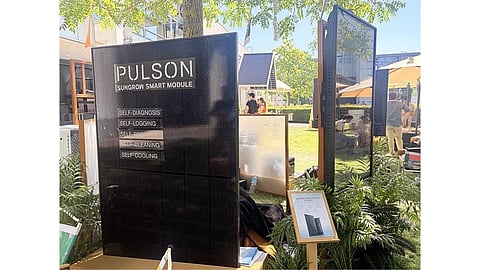Sungrow showcased its latest smart solar module with AI-enabled technologies during Intersolar Europe 2026. 