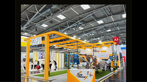 Sunchaser Structures highlighted its 2P and 1P tracker platforms, along with other solar mounting solutions, at Intersolar Europe 2026. 