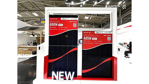 Suntech highlighted its latest Ultra T 3.0 quarter-cut modules and application-specific PV portfolio at Intersolar Europe 2026. 