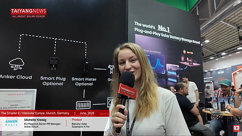 Anker SOLIX's booth at Intersolar.