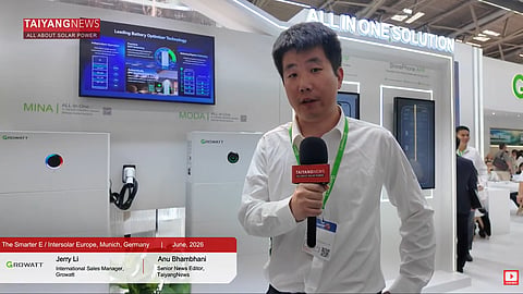 Growatt's showcase at Intersolar.