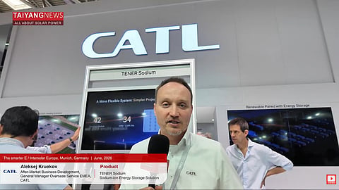 CATL's booth at Intersolar.