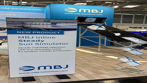 MBJ's stall at Intersolar.