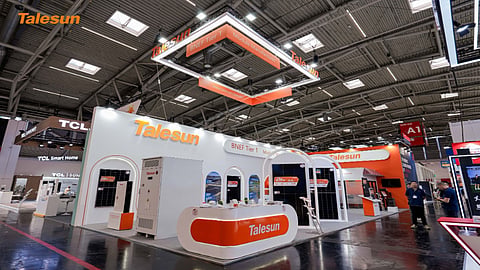 Talesun's stall at Intersolar.